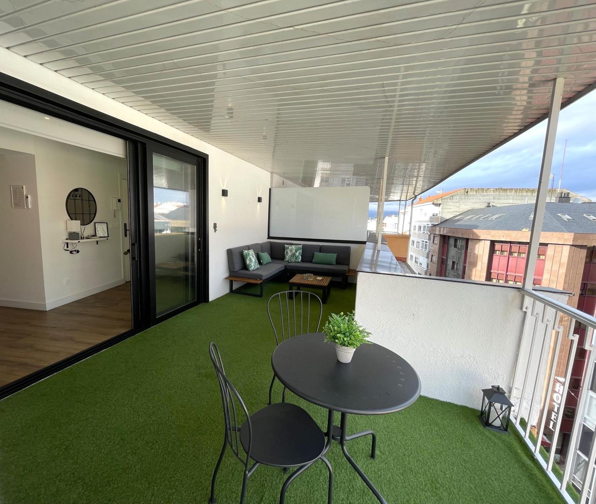 C&G Atico Centrico Con Terraza Lägenhet Ourense Exteriör bild